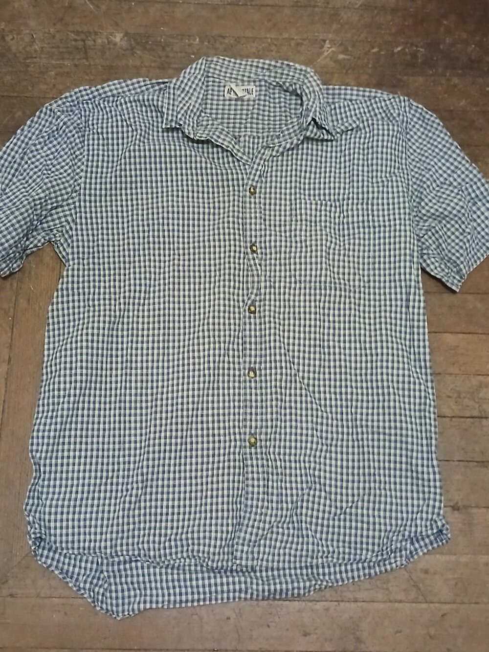 Aeropostale Green Plaid Mens Shirt - Size XL